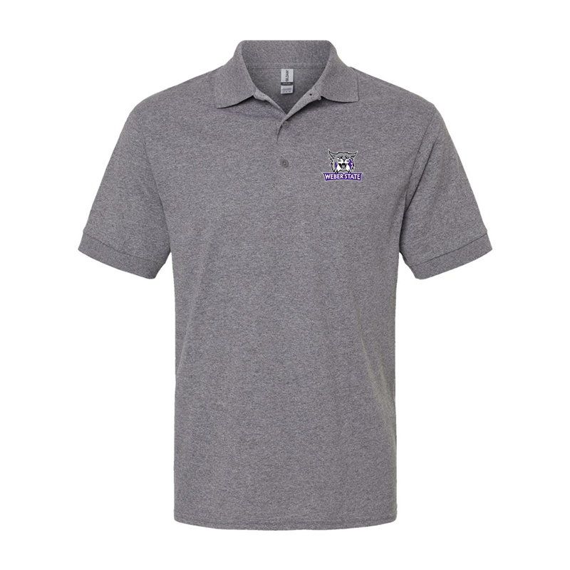 Men's Weber State Wildcats Gildan Dry Blend Jersey Polo